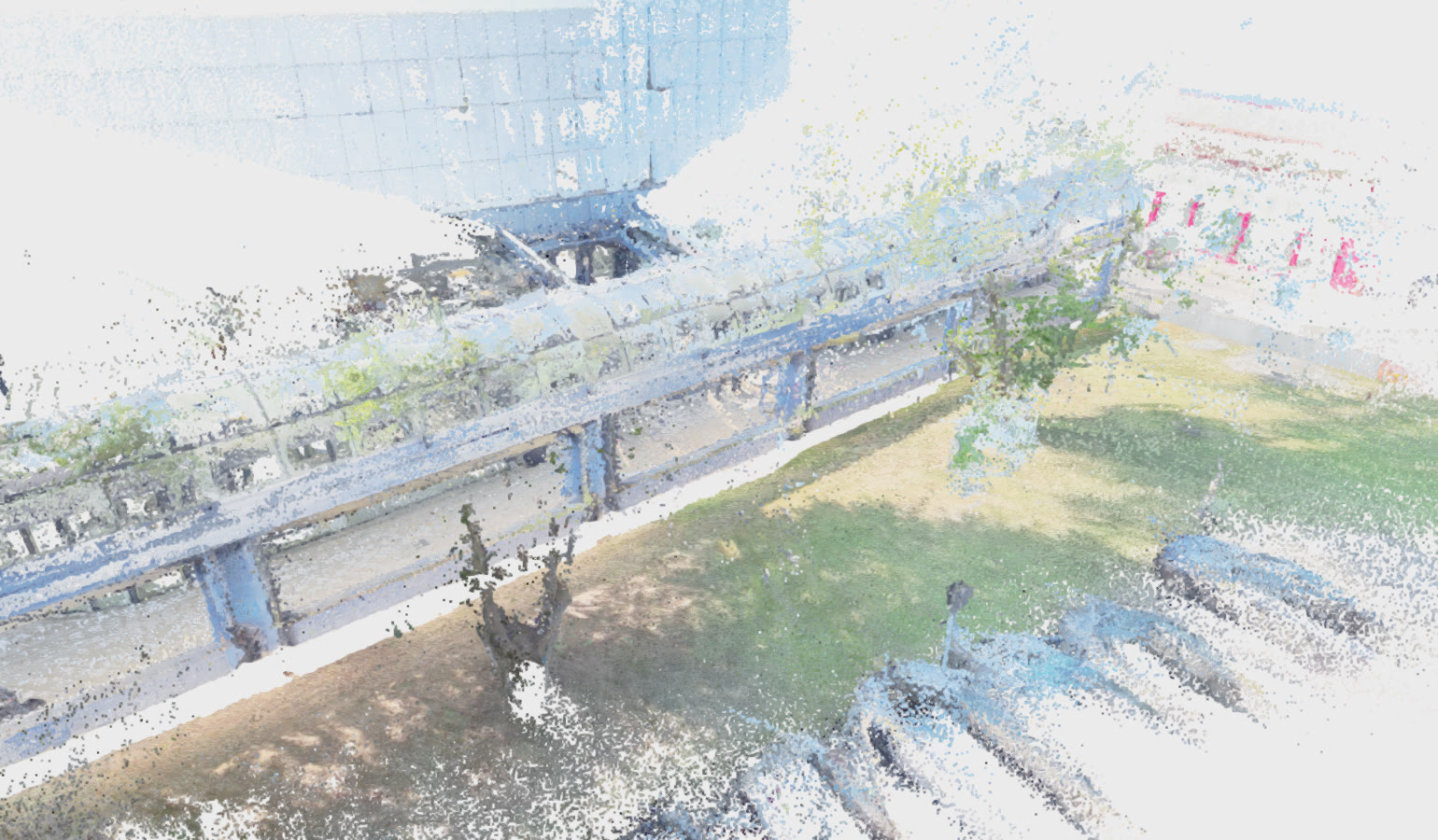 Photogrammetric dense point cloud, true colors