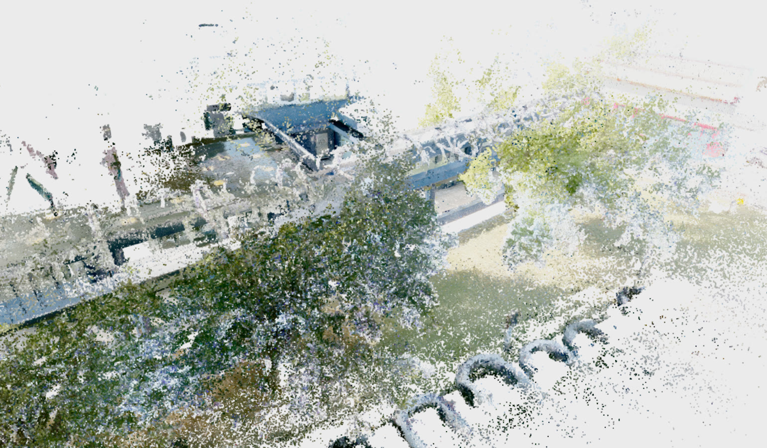 LIDAR point cloud, true colors